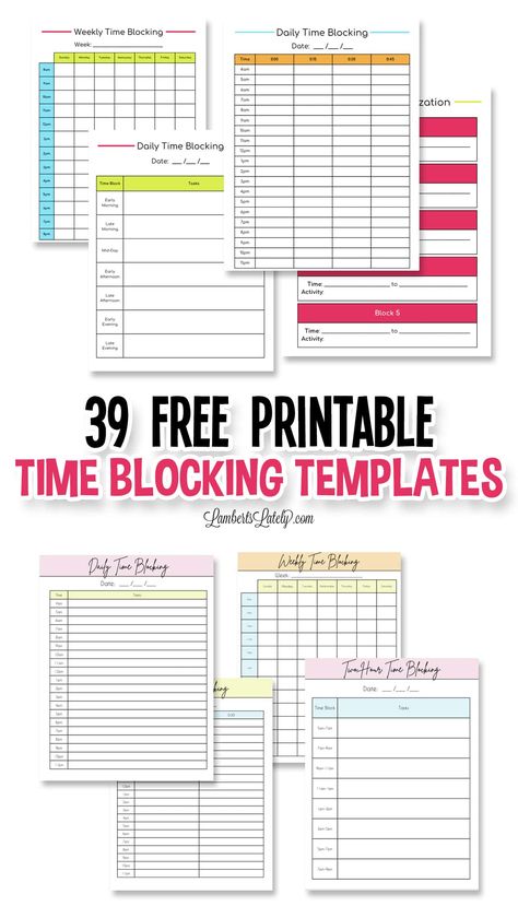 Weekly Schedule Template Excel, Time Sheet Printable, Time Blocking Printable, Google Sheets Templates, Time Boxing, Time Blocking Schedule, Free Planner Pages, Cover Sheet Template, Budget Template Free