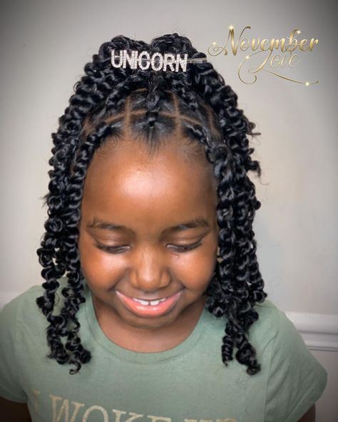 November Love on Instagram: “🚨New Clip 🦄 New Do! BOOK: Passion Twists! 🛍NovemberLoveBraids.com (Direct Link In The Bio) #ChildrenHairStyles #BraidArt #ChildrensBraids…” Passion Twist On Kids, Twist For Kids, Kids Passion Twist, Kids Twist Hairstyles, Twist Hairstyle Kids, Kids Crochet Hairstyles, Long Twist Braids, Lil Girl Hairstyles, Kid Braid Styles