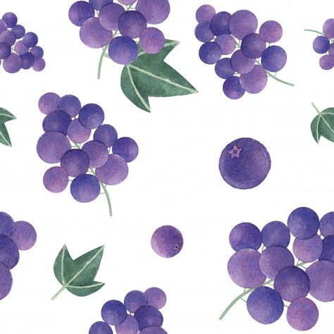 Grape Wallpaper, Grapes Design, Wine Images, Grape Pattern, Beautiful Wallpapers For Iphone, Paper Background Design, Fruit Wallpaper, Pattern Watercolor, Fruit Illustration