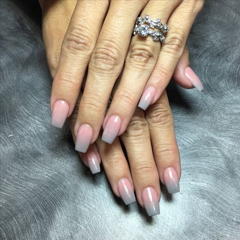 SNS Ombre Nails (pink and grey)                                                                                                                                                                                 More Pink Gray Ombre Nails, Grey Pink Ombre Nails, Grey And Pink Ombre Nails, Grey And Pink Nails Acrylic, Gray And Pink Nails Acrylic, Pink And Gray Dip Nails, Pink And Gray Ombre Nails, Gray And Pink Ombre Nails, Grey Pink Nails Ideas