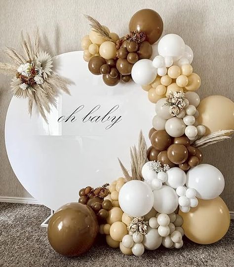 RATSAW 129 Pack Neutral Balloon Arch, 5/10/18 Inch Brown Nude Balloons for Baby Shower Bridal Shower Birthday Party Decorations Diy Ballon, Balloon Arch Decorations, How To Make Balloon, 5 Balloons, Small Balloons, Arch Decoration, Balloon Stands, Diy Balloon, Balloon Kit