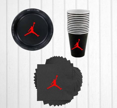 Chicago Bulls Birthday Party Ideas, Chicago Bulls Party, Jordan Decorations, Jordan Decor, Michael Jordan Birthday, Sneaker Party, Jordan Birthday, Jordan Year, Jordan Baby Shower