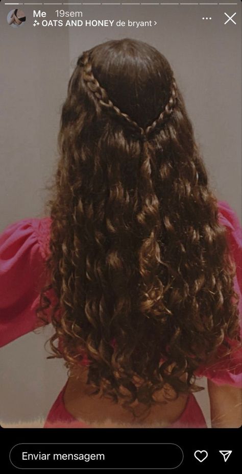 Type 2 Hair, Curly Hair Photos, Cute Curly Hairstyles, Nails Fashion, Curly Hair Styles Easy, Hairstyles Wedding, Hairdos For Curly Hair, Wavy Curly Hair, Curly Hair Inspiration