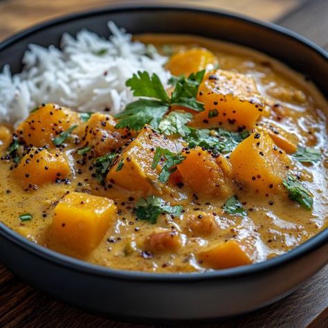 Easy & Quickly Recipes Family | Butternut Squash and Coconut Curry | Facebook Squash Curry, Recipes Family, Coconut Curry, Butternut Squash, Family Meals, 30 Minutes, Mustard, Cooking Recipes, Coconut