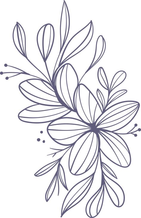 Flat design flowers Free Vector Vector Flower Design, Flower Vector Png, Vector Floral Design, White Flower Png, Sticker Sketch, Floral Vector Pattern, Outline Flowers, Outline Flower, Flower Vector Art