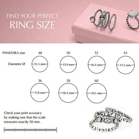 Find your ring size Printable Ring Size Chart, Ring Size Chart, Ring Chart, Bird Template, Pandora Jewelry Rings, Pandora Ring, Flower Rings, Hair School, Easter Wallpaper