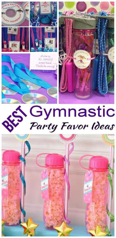 9 Gymnastic party favors! Find amazing Gymnastic party favors for girls and boys. Find goodie bag ideas, toys, candy and more. Cool ideas for birthday parties, classroom parties and more. Treat bags and favors all kids will love to take home. Find the best Gymnastic party favors now! Gymnastic Party Favor Ideas, Gymnastic Party Favors, Gymnastics Goodie Bags, Gymnastics Birthday Party Favors, Gymnastics Theme Party, Gymnastics Theme Birthday Party, Gymnastics Party Favors, Gymnastic Party, Best Gymnastics