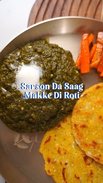 Natasha Gandhi on Instagram: "Winter is here ✨😍 And that means it’s time for Sarson da Saag and Makke di Roti ♥️ It’s truly comfort food and the best winter dish This is my recipe, and you must try it ! Full recipe is pinned in the comments Do try, share and enjoy ☺️ #punjab #punjabi #sarson #saag #winter #foodie #cooking #masterchef #delhi #northindianfood #indian #regional" Sarso Ka Saag Recipe, Sarso Ka Saag, Saag Recipe, Winter Dishes, Winter Is Here, Indian Cooking, Try It, Comfort Food, Good Things