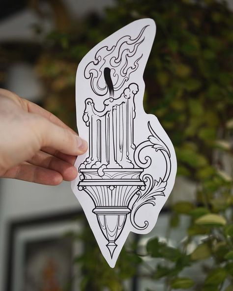 Traditional Tattoo Candle, Tattoo Candle, Lantern Tattoo Design, Candle Tattoo Design, Lantern Tattoo, Candle Tattoo, James Smith, Magic Tattoo, Sketch Tattoo Design