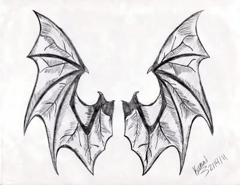 Bat wings drawing Bat Wing Tattoo, Bat Wings Tattoo, Tato 3d, Wings Sketch, Demon Wings, Wing Tattoo Designs, Tattoo Pictures, Bat Tattoo, Wings Drawing