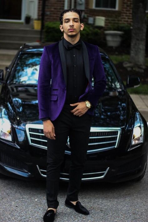 Velvet Prom Suit, Purple Prom Suit, Wedding Dress Purple, Suit Wedding Dress, Prom Outfits For Guys, Prom Suits For Men, Prom Suit, Purple Wedding Dress, Purple Blazer