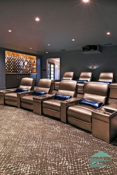 Luxury Home Theater, Movie Theater Rooms, Theater Rooms, Converted Garage, Tandem Garage, Garage Remodel, Garage Conversion, Now Playing, Hollywood Movie