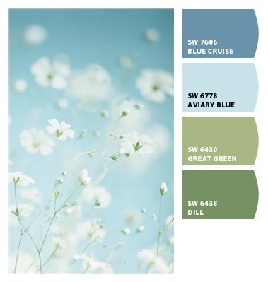 Light Blue Complimentary Colors, Blue Complimentary Colors, Sherwin Williams Color Palette, Paint Color Combos, Bath Paint, House Color Palettes, Blue Paint Colors, Design Seeds, Complimentary Colors