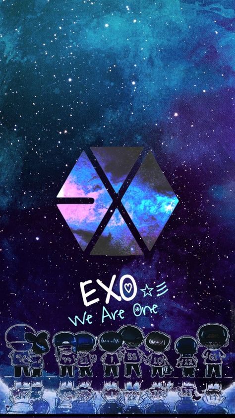 EXO Exo Logo Wallpapers, Exo Birthdays, Exo Background Wallpapers, Exo Group Photo, Exo Exodus, Exo Smtown, Kpop Logo, Exo Logo, Exo Anime