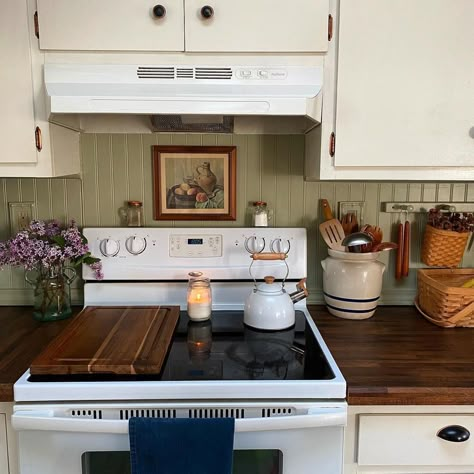 Peg Shelf Styling, Diy Decor Kitchen, Cutest Apartment, Rug In Kitchen, Appalachian Kitchen, Homestead Aesthetic, Cottagecore Kitchen, Casa Clean, Casa Vintage