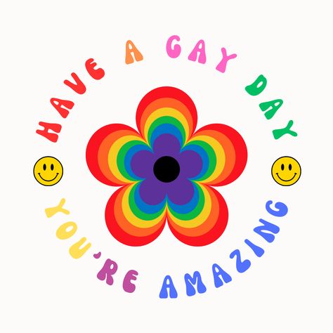 Inject a bit of color into your day and show your support for Pride Month with this super cute retro floral pride badge 🤩 Lgbtq Art Illustrations, Pride Month 2024, Queer Illustration, Pride Month Art, Lgbtq Slogan Ideas, Pride Illustration, Pride Word Art, Pride Month Graphic, Poster Slogan About Lgbtq