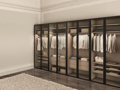 Aesthetic Wardrobe Closet, Wardrobe Organization, Aesthetic Wardrobe, Handles Wardrobe, Wardrobe Aesthetic, Glass Wardrobe, Wardrobe Design Modern, Dressing Room Closet, Wardrobe Systems