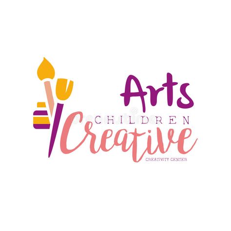 Kids Creative Class Template Promotional Logo With Paintbrushes And Paint Bottle #Sponsored , #Sponsored, #Ad, #Class, #Kids, #Paint, #Template Class Template, Paint Template, Creative Logo Design Art, Creativity Illustration, Paint Logo, Life Drawing Classes, Wal Art, Art And Creativity, Sale Sign