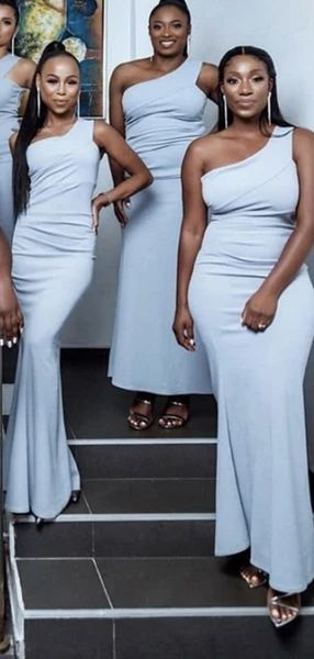 Mermaid One Shoulder Sleeveless Cheap Bridesmaid Dresses Online, WG817 – SposaDresses Cheap Long Bridesmaid Dresses, Mermaid Long Bridesmaid Dresses, Cheap Bridesmaid Dresses Online, Wedding Renewal, Mermaid Bridesmaid, One Shoulder Bridesmaid Dresses, One Shoulder Bridesmaid, Custom Bridesmaid Dress, Dusty Blue Bridesmaid Dresses