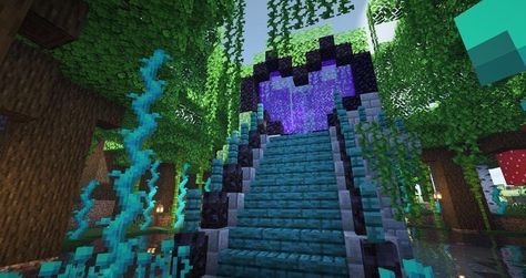 Minecraft Heart, Minecraft Portal, Case Minecraft, Portal Design, Minecraft Interior, Minecraft Banner Designs, Minecraft Interior Design, Minecraft Banners, With My Boyfriend