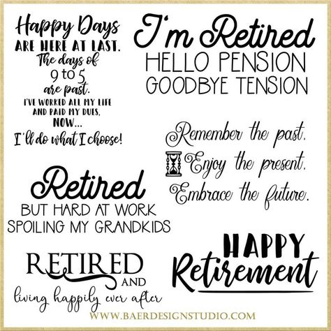 Retirement Quotes Retirement Word Art Digital Quotes | Etsy Retirement Quotes Inspirational, Bible Verses About Perseverance, Happy Retirement Quotes, Retirement Cards Handmade, Digital Quotes, Retirement Messages, Retirement Quotes Funny, Png Quotes, Retirement Wishes