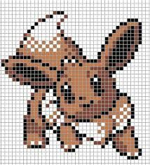 Eevee Pokemon sprite grid Grille Pixel Art, Pixel Pokemon, Pixel Art Minecraft, Pokemon Cross Stitch Patterns, Pokemon Silver, Pokemon Cross Stitch, Perler Projects, Modele Pixel Art, Pixel Art Pokemon