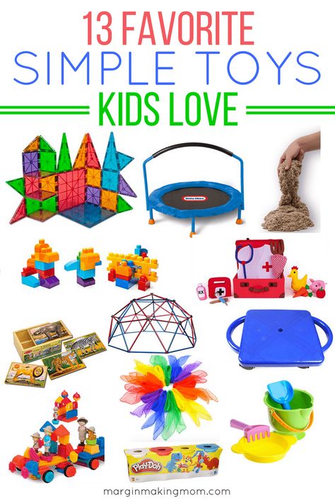 Open-ended toys inspire more creative play and often have more staying power than complicated toys. These favorite simple toys for kids are sure to be hits! Simple Toys for Kids | Montessori Toys | Open-Ended Toys for Kids | Gender Neutral Toys #simpletoys #christmastoys #giftsforkids Kids Christmas Gift Ideas, Christmas Gift Ideas For Kids, Gender Neutral Toys, Baby Development Activities, Traditions To Start, Discovery Toys, Open Ended Toys, Simple Toys, Eco Friendly Toys