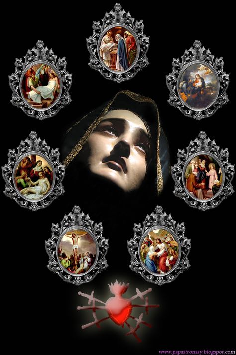 7 Sorrows Of Mary Art, Our Lady Of Seven Sorrows, Feast Of Our Lady Of Sorrows, Our Lady Of Rosary Feast, Our Lady Of The Rosary Feast Day, Seven Sorrows Of Mary, Sorrows Of Mary, 7 Sorrows Of Mary, Virgin Mary Picture