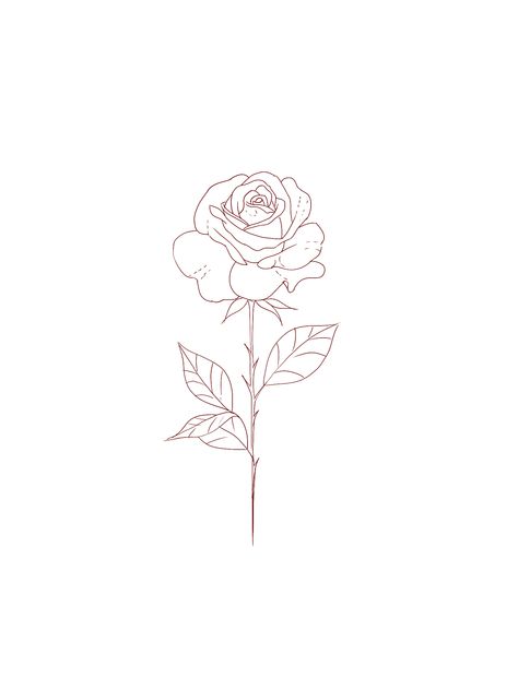 Open Rose Tattoo, Human Doodle, Tiny Wrist Tattoos, Self Love Tattoo, Vintage Flowers Wallpaper, Open Rose, Design Drawings, Flowers Wallpaper, Flower Tattoo Designs