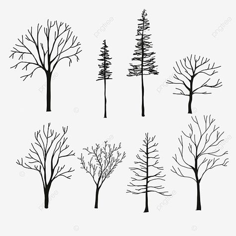 Line Drawing Trees Simple, Simple Tree Sketch, Minimalist Tree Drawing, Pine Tree Line Art, Small Tree Drawing, Tree Simple Drawing, Trees Line Drawing, Pine Tree Doodle, Forest Line Drawing