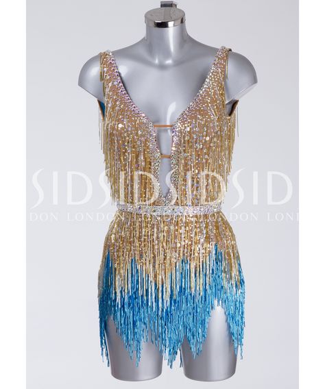 Gold Latin Dance Dress, Latin Dresses Ideas, Ballroom Dancing Outfits, Dance Clothes Practice, Salsa Outfit, Ballroom Dance Outfits, High Waist Dresses, Ballroom Dress Inspiration, Dancesport Costume