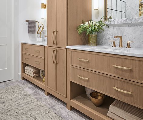 Shaker Cabinets Bathroom, Shaker Cabinet Styles, Omega Cabinetry, Cabinet Door Style, Shaker Vanity, Bathroom Vanity Designs, Cabinet Door Styles, In The Bathtub, Shaker Doors