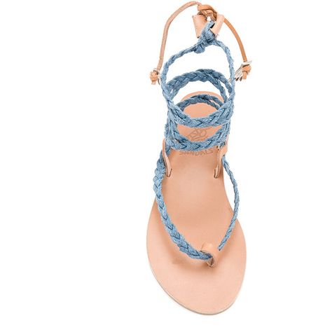 Ancient Greek Sandals Atropos Sandal (€245) ❤ liked on Polyvore featuring shoes, sandals, braided sandals, laced shoes, leather upper shoes, laced up shoes and braided ankle-wrap sandal Lace Sandals, Wrap Shoes, Woven Shoes, Woven Sandals, Braided Sandals, Ankle Wrap Sandals, Wrap Sandals, Ancient Greek Sandals, Ankle Wrap