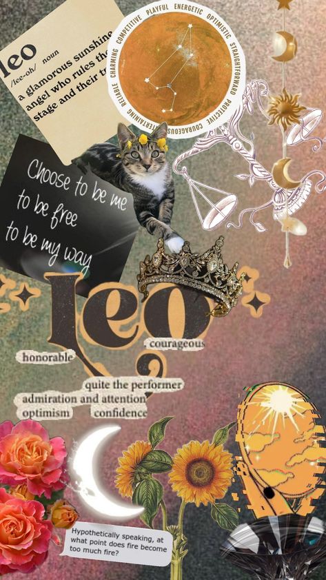 ♌ Leo Leo Season Aesthetic, Leo Zodiac Wallpaper Aesthetic, Leo Wallpaper, Leo Things, August Leo, Leo Lover, Leo Energy, Leo Woman, Astronomy Art