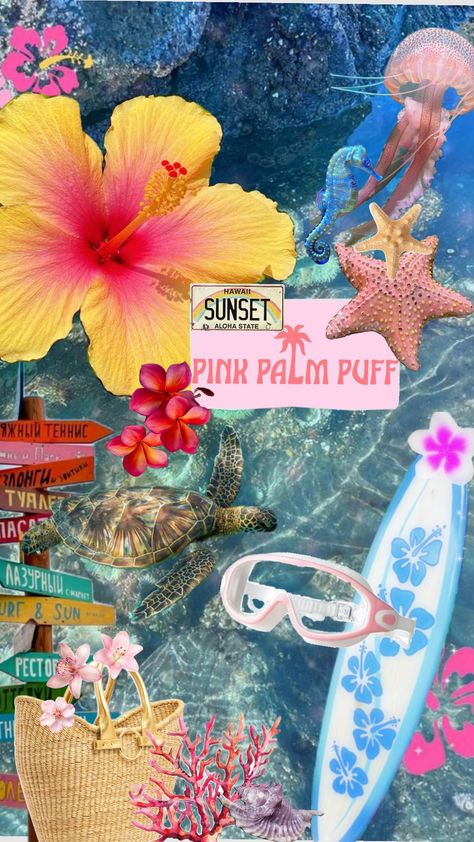 #tropical #summer #beach #aesthetic #ocean #hawaii #coconutgirl #vibes #girly Beach Girly Vibes, Hawaii Aesthetic Room, Tropical Vibes Aesthetic, Tropical Widgets, Tropical Aesthetic Summer Vibes, Aloha Flower, Summer Beach Aesthetic, Hawaii Aesthetic, Tropical Aesthetic