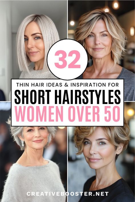 Short Hairstyle Women Feathered, Short Bob Hairstyles For Thinning Hair, Short Feathered Bob, Semi Short Hair, Feathered Bob Hairstyles, Feathered Bob, Fine Hair Styles For Women, Ash Blonde Highlights, Bob Hairstyles With Bangs