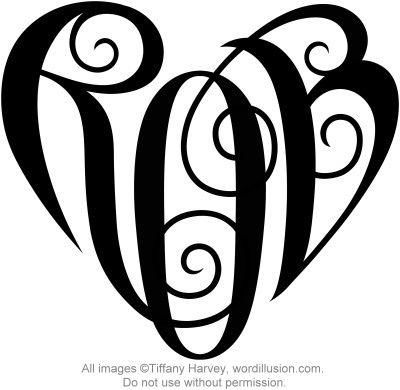 "Rob" Heart Design by tiffanyharvey, via Flickr Rob Tattoo, Tattoo Generator, Heart Tattoo Design, Small Neck Tattoos, Monogram Tattoo, Heart Monogram, Monogram Hearts, Neck Tattoos Women, Valentine Coloring Pages