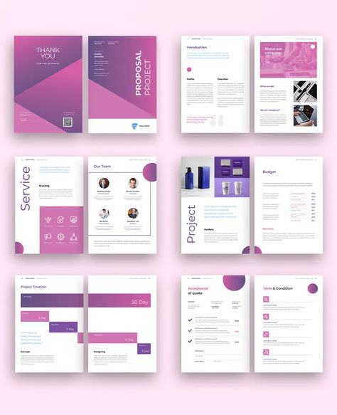 Business Proposal Ideas Creative, Business Proposal Design Ideas, Sponsorship Proposal Design Layout, Proposal Design Layout Creative, Document Design Ideas, Proposal Document Design, Business Proposal Ideas, Creative Proposal Design, A4 Template Design