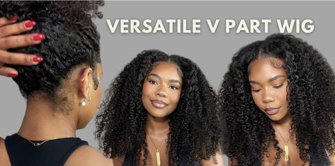 Unice Curly V Part Wig, Curly V Part Wig With Leave Out, Curly Vpart Wig, Crochet V Part Wig, Curly V Part Wig Hairstyles, U Wigs U Part Black Women, U Part Wig Styles, U Part Wig Curly, V Part Curly Wig Hairstyles