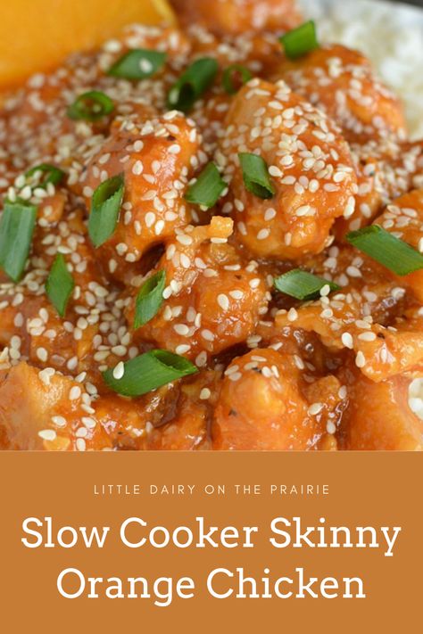 Slow Cooker Orange Chicken, Healthy Orange Chicken, Orange Chicken Crock Pot, Best Slow Cooker Recipes, Orange Chicken Recipe, Savory Chicken, Dinner Chicken, Best Slow Cooker, Orange Chicken