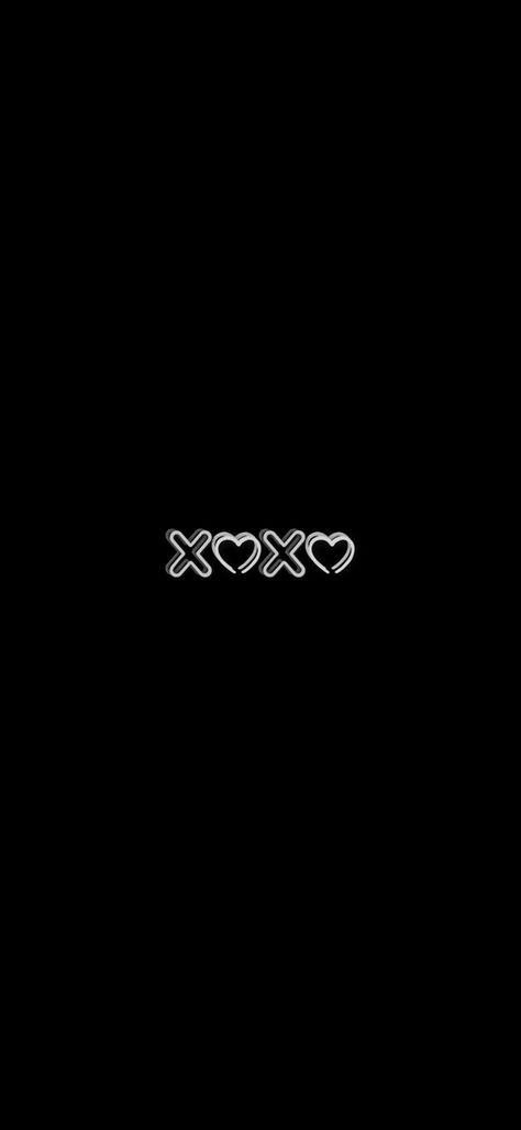 Xoxo Wallpaper Iphone, Cute Black And White Wallpapers, Phone Backgrounds Black, Xoxo Wallpapers, Xoxo Aesthetic, Xo Wallpaper, Backgrounds Black And White, Boss Up Quotes, Aesthetic Wallpaper Black