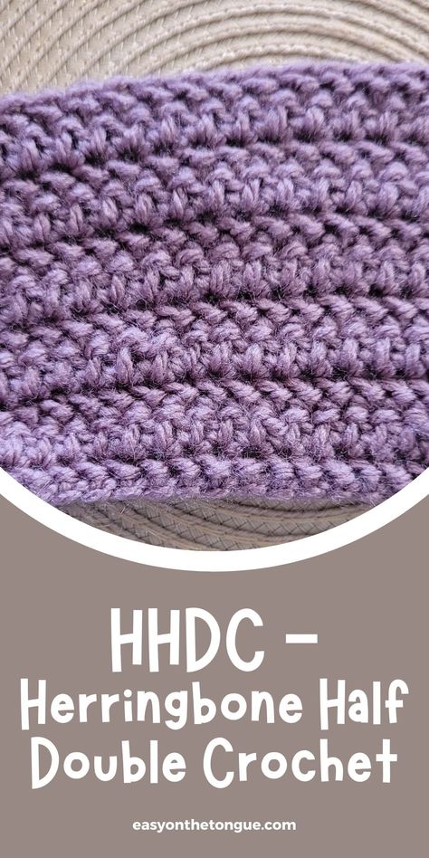 Learn to Crochet Herringbone Half Double Crochet Stitch ( + Video). HHDC - or Herringbone Half Double Crochet Stitch pattern is a lovely textured pattern. It is easy enough for beginner crocheters and will definitely compliment anything made by the more Intermediate and Advanced crocheters. Add this crochet pattern to your stitch library for your next project. Not planning any new crochet projects? Then you may want to start a new one, you'll lov... via @https://za.pinterest.com/amandane/ Hhdc Tutorial, Linked Double Crochet Stitch, Herringbone Half Double Crochet Scarf, Herringbone Half Double Crochet Blanket, Hhdc Blanket, Easy Double Crochet Blanket, Half Double Crochet Blanket, Herringbone Crochet Stitch, Crochet Herringbone Stitch