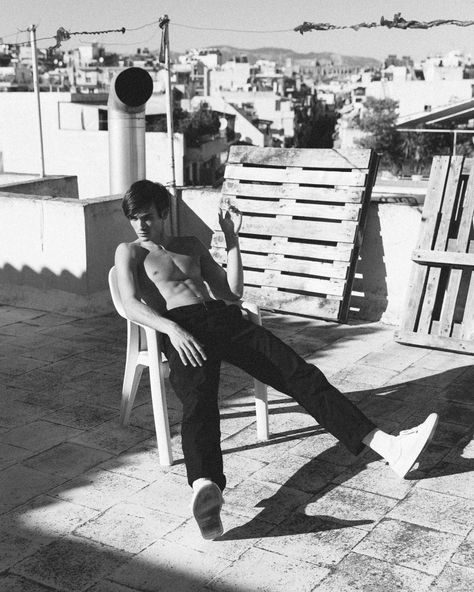 Rooftop series #ingridarutkute #bw #menstyle #menswear #mendaily #menfashion #fashionstyle #fashionphotography #photoshoot #photoshootideas Rooftop Editorial, Rooftop Aesthetic, July 31, Photography Inspo, Fashion Shoot, Milan Fashion, Fashion Photographer, Male Model, Editorial Fashion