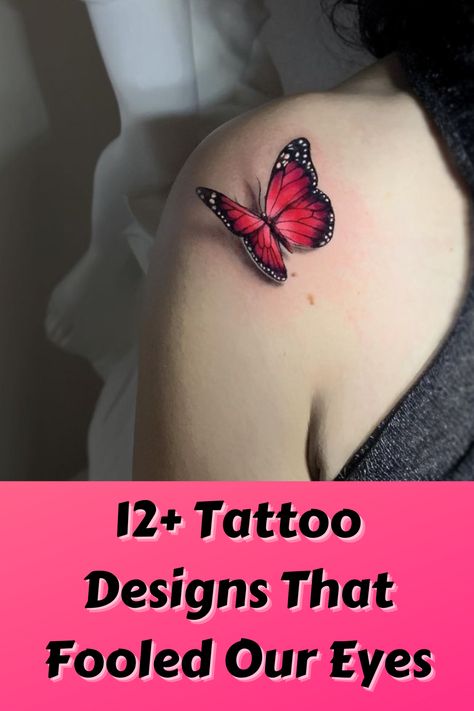 These days, it's not good enough to just get a tattoo — you must get one that stands out. And what better way to do that than with a tattoo that's so unique it will make you look twice, right? I'm talking about illusion and 3D tattoo designs that are pretty much out of this world. I think these examples definitely qualify. Illusion Tattoo Ideas Woman, 3 D Tattoos For Women, 3d Tattoo Designs, Tattoo Aftercare Tips, Illusion Tattoo, Traditional Tattoo Outline, Realistic Butterfly Tattoo, Amazing 3d Tattoos, Chicano Tattoos Sleeve