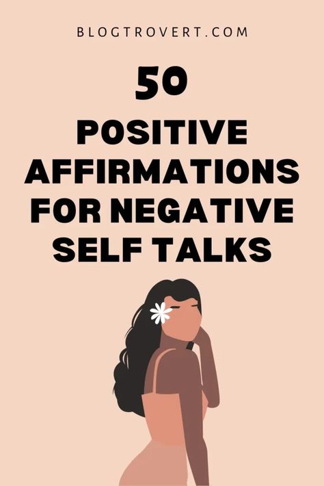 If you’ve ever found yourself caught in the web of negative self-talk, you’re not alone. We all experience it from time to time. Those nagging doubts and self-critical thoughts can be relentless, but there’s a powerful tool to combat them: positive affirmations. These simple yet transformative statements can shift your mindset and bring a wave […] Negative To Positive Thoughts, Positive Self Talk Affirmations, Self Talk Affirmations, Negative Words, Daily Mantra, Journaling Prompts, Positive Self Talk, Daily Positive Affirmations, Negative Self Talk