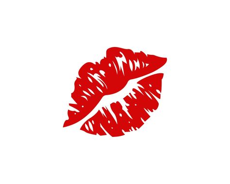 Vector Kiss Mark emoji design - svg, jpg, png, eps Kiss Mark, Emoji Design, Kiss, Lips, Red, Design