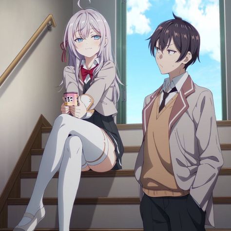 The official Twitter account of the anime series "Alya sometimes flirts with me in Russian" (Tokidoki Bosotto Russia-go de Dereru Tonari no Aalya-san) has appointed the month of the start of the broadcast — April 2024. Alya Sometimes Hides Manga, Russian Anime, Alisa Mikhailovna, Alya Sometimes Hides, Zombie Land Saga, Upcoming Anime, Animes To Watch, Spice And Wolf, Calf Sleeve