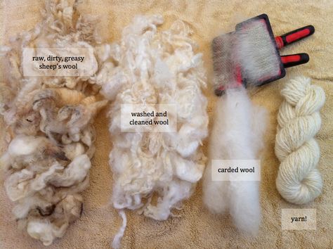 Apart from actually shearing a sheep or wooly animal (hopefully I will get to do this someday), I have officially worked through the entire fleece to yarn process! Recently I was given a bag of raw… Spinning Yarn Fiber, Tovad Ull, Hantverk Diy, Spinning Wool, Spinning Yarn, Spinning Fiber, Alpaca Fiber, Wool Projects, Felting Tutorials