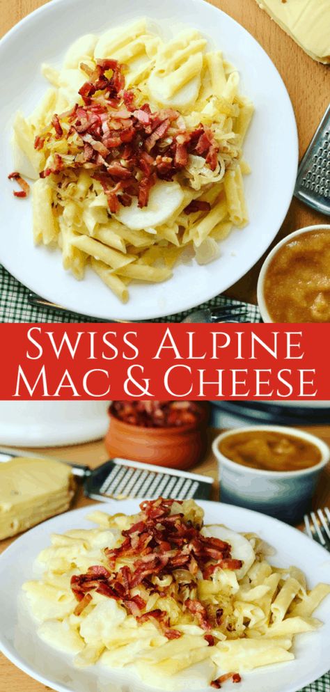 Swiss Mac And Cheese, Swiss Cheese Recipes, Swiss Recipes, Pumpkin Mac And Cheese, Pasta Meals, Rustic Recipes, Easy One Pot Meals, Cheese Potatoes, Apple Sauce