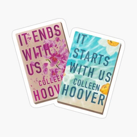 Best Colleen Hoover Books, Book Journaling, It Starts With Us, Hoover Books, Books Stickers, Stickers Journaling, Pink Stickers, Book Stickers, Colleen Hoover Books